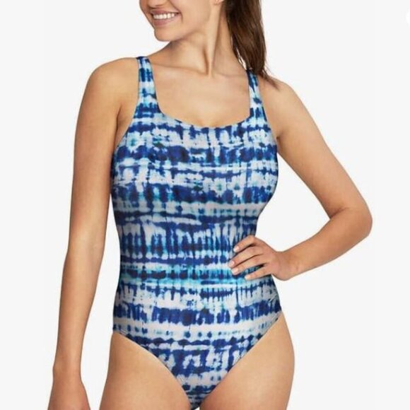 Speedo Women's Tank One Piece Swimsuit size Small, Bright Cobalt Style 7722414 - Picture 1 of 9